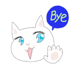 pure and modest Japanese Kitty sticker #12086853