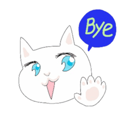 pure and modest Japanese Kitty sticker #12086853