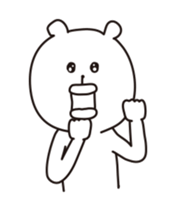 high speed big lips bear5 sticker #12087385