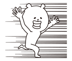 high speed big lips bear5 sticker #12087386