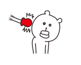 high speed big lips bear5 sticker #12087395