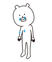 high speed big lips bear5 sticker #12087396