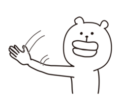 high speed big lips bear5 sticker #12087399