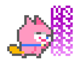 Pixel party 01 - Bit, Byte & Kilo sticker #12088301