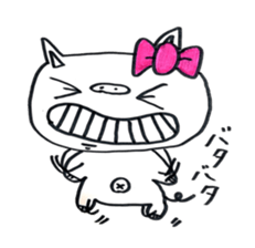 lovely bu-chan with bo-kun. sticker #12088715