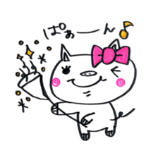 lovely bu-chan with bo-kun. sticker #12088739