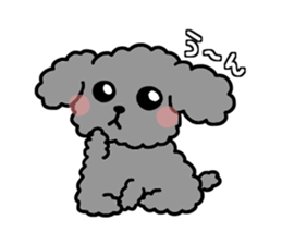 black poodle! sticker #12089010