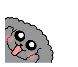 black poodle! sticker #12089026