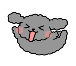 black poodle! sticker #12089037