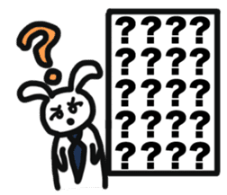 Positive Worker Bunny sticker #12090394