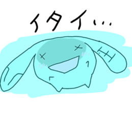 shikoku rabbit 2 sticker #12092243