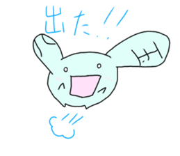 shikoku rabbit 2 sticker #12092264