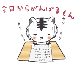 Lifestyle of the white tiger sticker #12092799