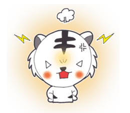 Lifestyle of the white tiger sticker #12092800