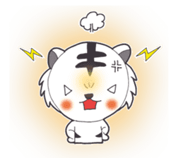 Lifestyle of the white tiger sticker #12092800