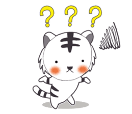 Lifestyle of the white tiger sticker #12092801