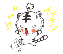 Lifestyle of the white tiger sticker #12092810