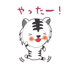 Lifestyle of the white tiger sticker #12092814