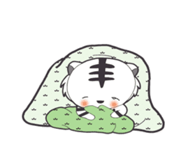 Lifestyle of the white tiger sticker #12092831