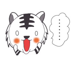 Lifestyle of the white tiger sticker #12092833