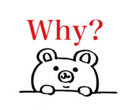 Bear came to society 2 sticker #12093297