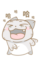 Flabby cat sticker #12094405
