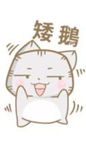 Flabby cat sticker #12094413