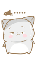 Flabby cat sticker #12094423