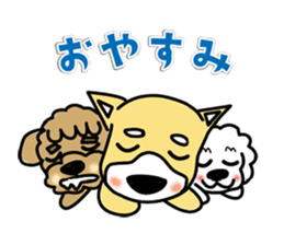 Three good friend dogs sticker #12095592