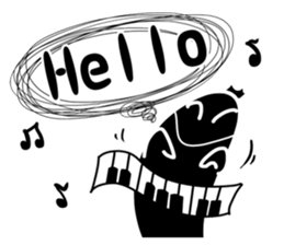 Little Black and Little White sticker #12095750