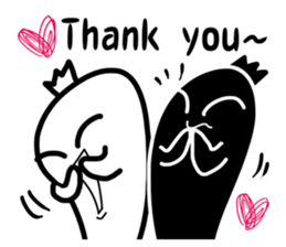 Little Black and Little White sticker #12095751