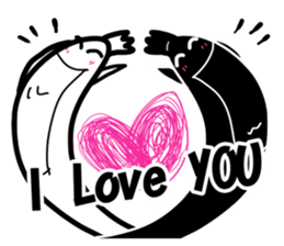 Little Black and Little White sticker #12095754