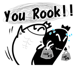 Little Black and Little White sticker #12095765