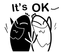 Little Black and Little White sticker #12095771