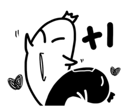 Little Black and Little White sticker #12095774