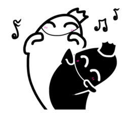 Little Black and Little White sticker #12095784