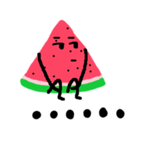 Take it easy Mr. Watermelon! sticker #12096140