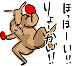 Macho kangaroo sticker #12096344