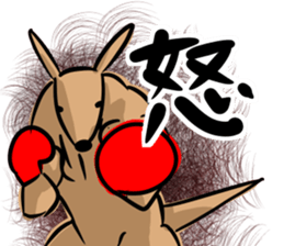 Macho kangaroo sticker #12096357