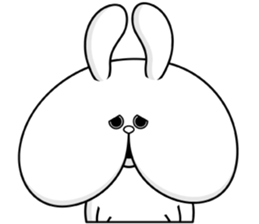Cheeks of the rabbit sticker #12096469