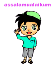 Mas Akhi The Happy Moslem sticker #12097286
