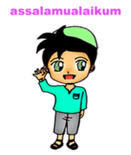 Mas Akhi The Happy Moslem sticker #12097286