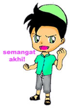 Mas Akhi The Happy Moslem sticker #12097292