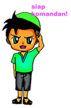 Mas Akhi The Happy Moslem sticker #12097295