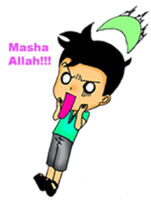 Mas Akhi The Happy Moslem sticker #12097298