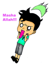 Mas Akhi The Happy Moslem sticker #12097298