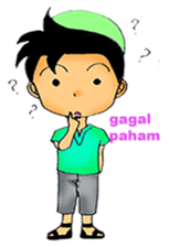 Mas Akhi The Happy Moslem sticker #12097301