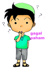 Mas Akhi The Happy Moslem sticker #12097301