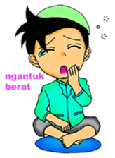 Mas Akhi The Happy Moslem sticker #12097303