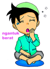 Mas Akhi The Happy Moslem sticker #12097303